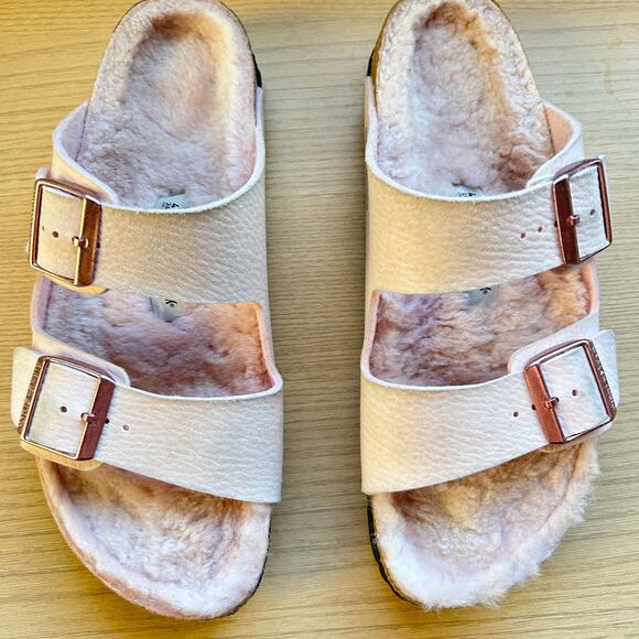 Birkenstock Arizona Microfiber Shearling Size 41 - Picture 3 of 9